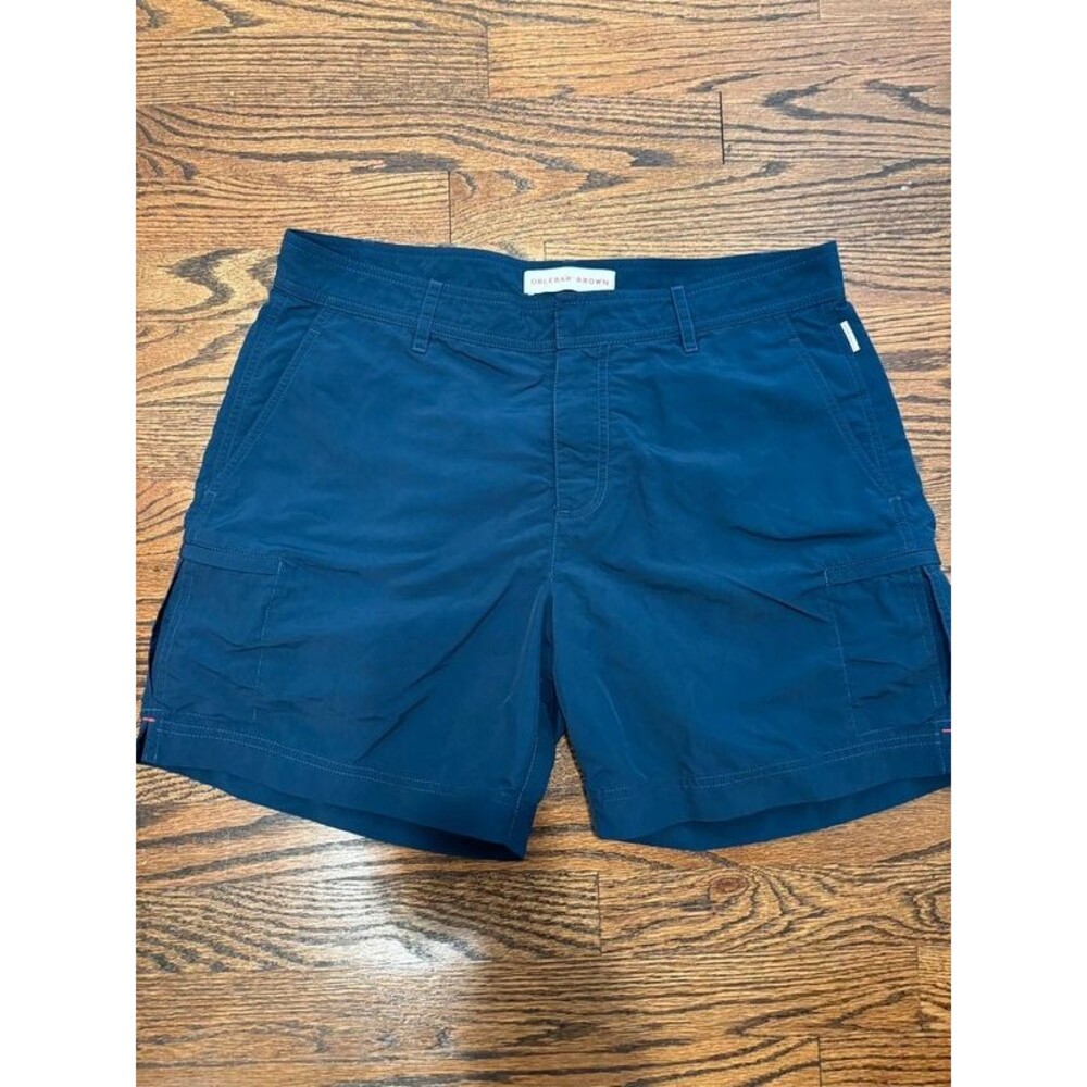 Orlebar Brown Bulldog Cargo Swim Shorts Navy Blue Men’s Size 33 Made in Portugal